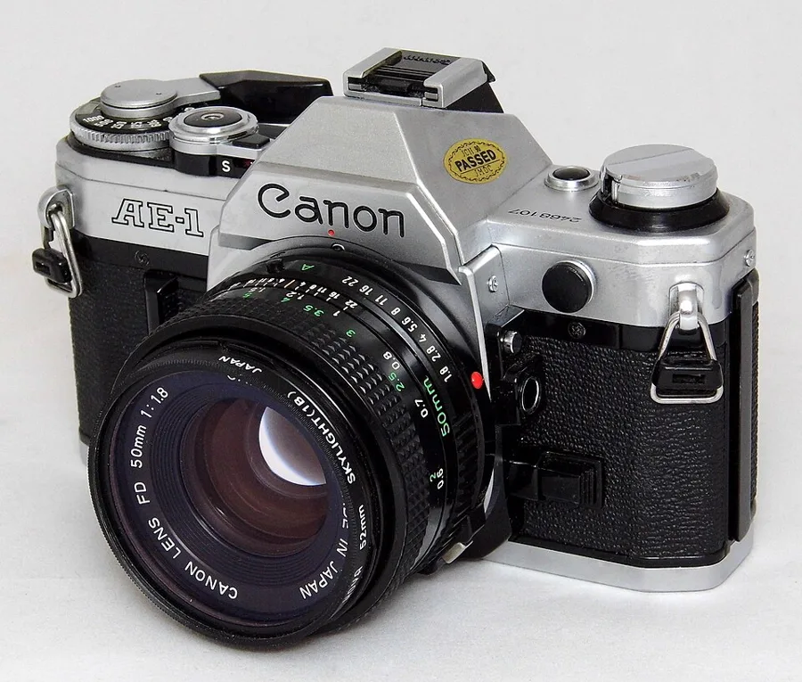 Film camera with 50mm lens